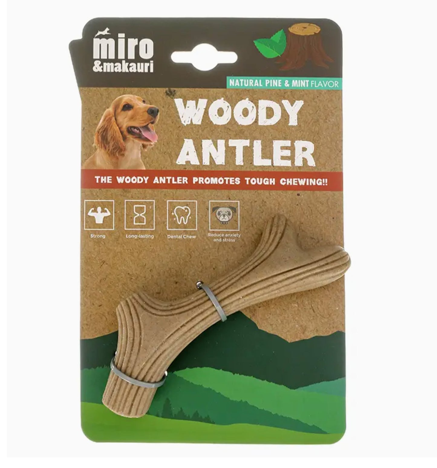 Antler Chew - Pine & Mint Flavour - Chewbox Natural Dog Chew - Grain & Gluten Free