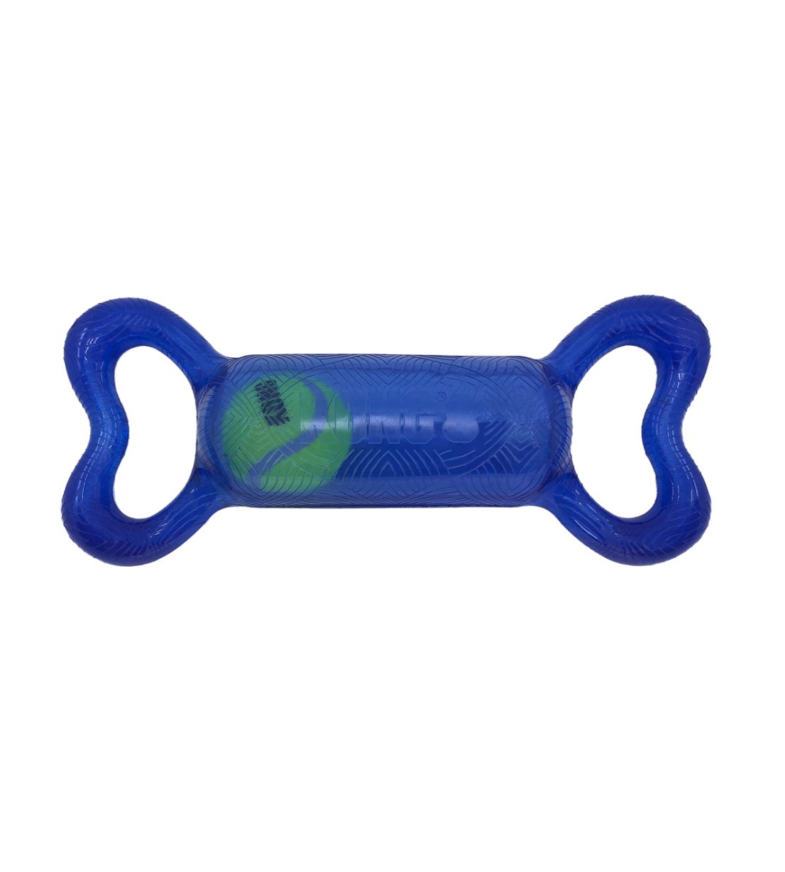 Interactive tug and fetch toy for dogs with handles
