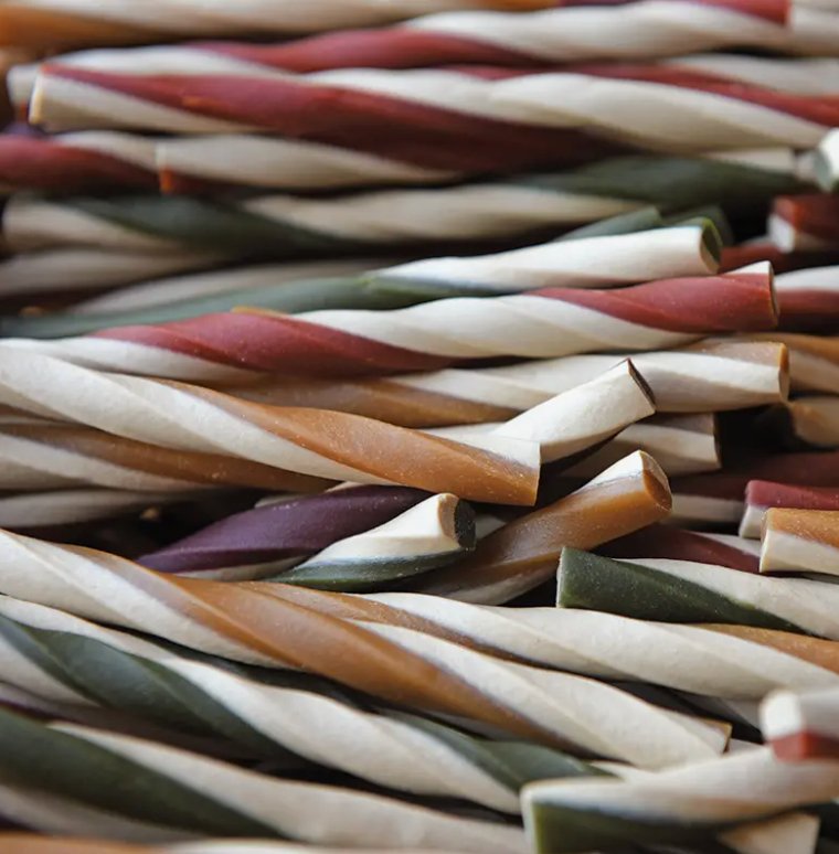 Vegetarian Fruit & Veg Straws - Chewbox Natural Dog Chew - Grain & Gluten Free