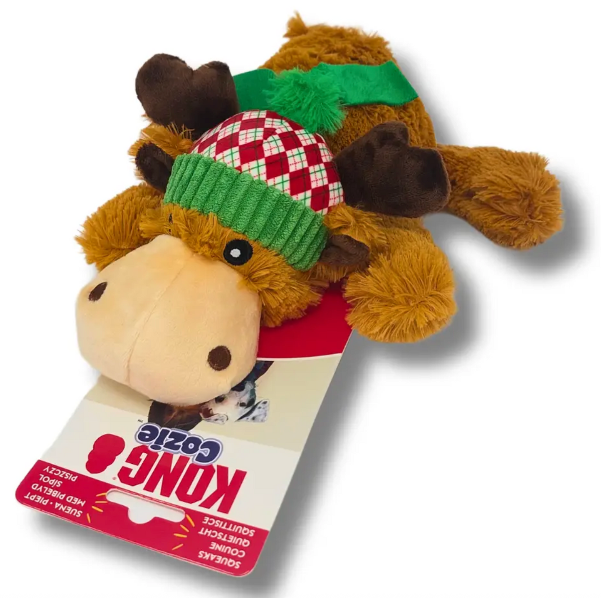 KONG Cozie Reindeer Plush Dog Toy - Chewbox