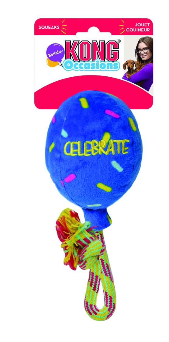 KONG Birthday Balloon Plush Dog Toy - Dogs Go Shop