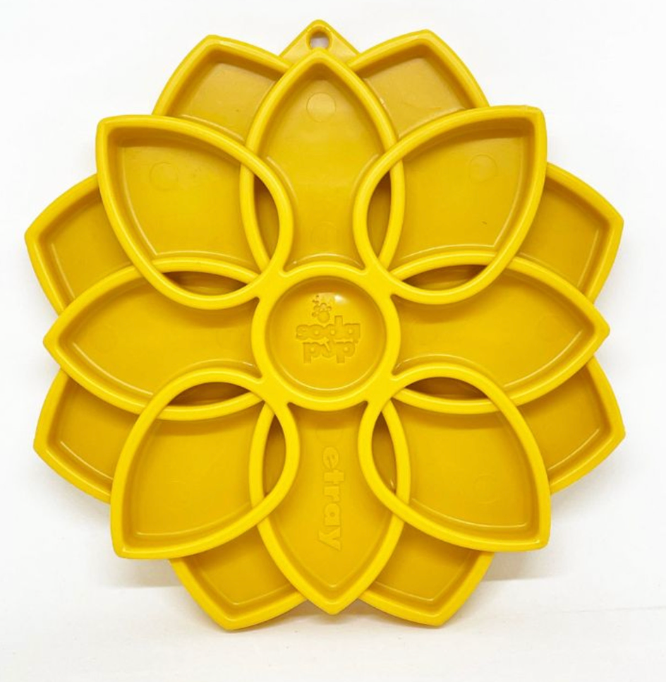 SodaPup Mandala eTray Slow Feeder Lick Mat - Chewbox
