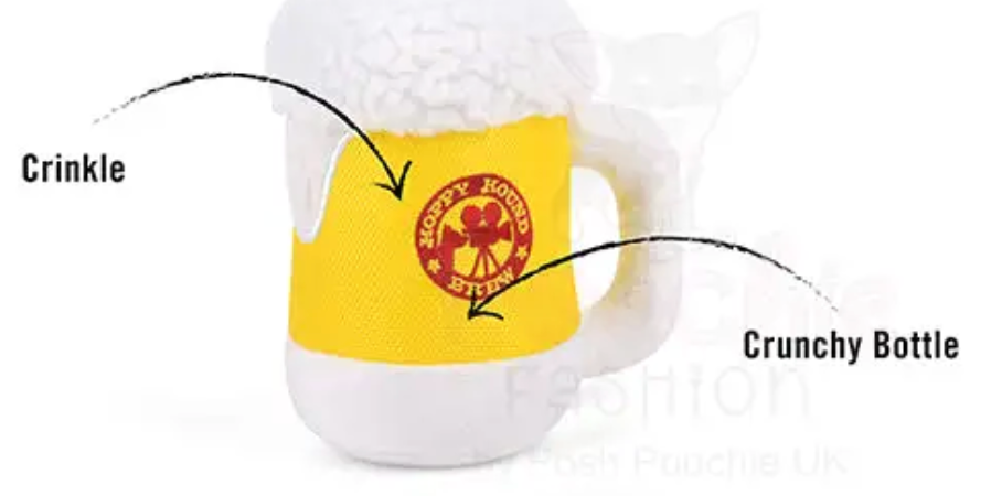 Hollywoof Hoppy Hound Dog Brew Plush Dog Toy - Dogs Go Shop