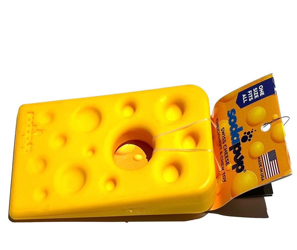 SodaPup Swiss Cheese Treat Dispenser Toy - Dogs Go Shop