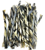 Fish Skin Twists, soft omega 3 rich fish chew for puppies and senior dogs