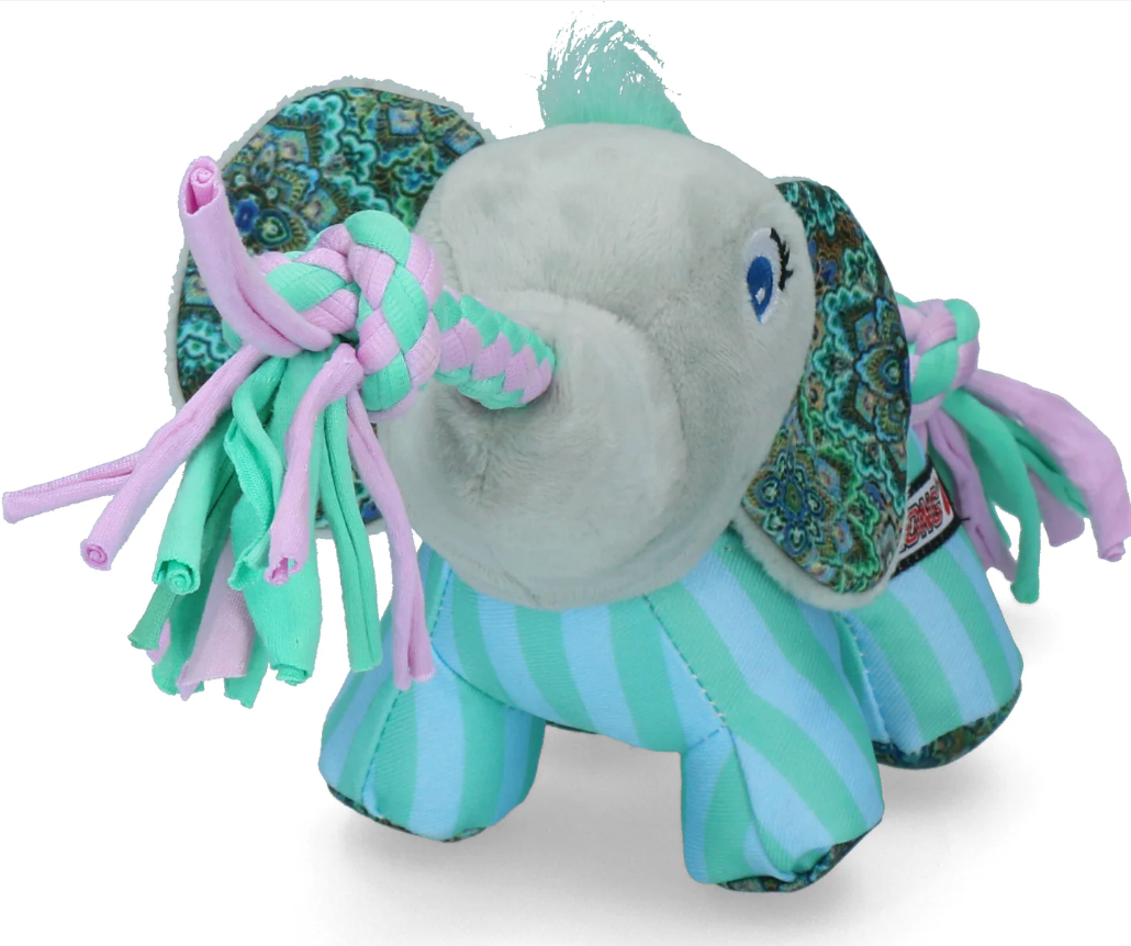 KONG Carnival Knots Elephant Rope Dog Toy - Chewbox