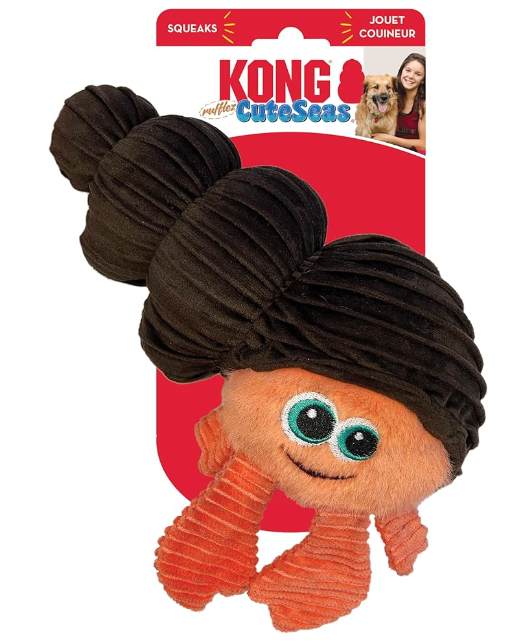 KONG CuteSeas Ruffles Hermit Plush Dog Toy - Dogs Go Shop