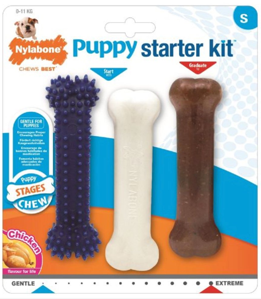 Nylabone Puppy Starter Kit - Dogs Go Shop Puppy Chew Toys