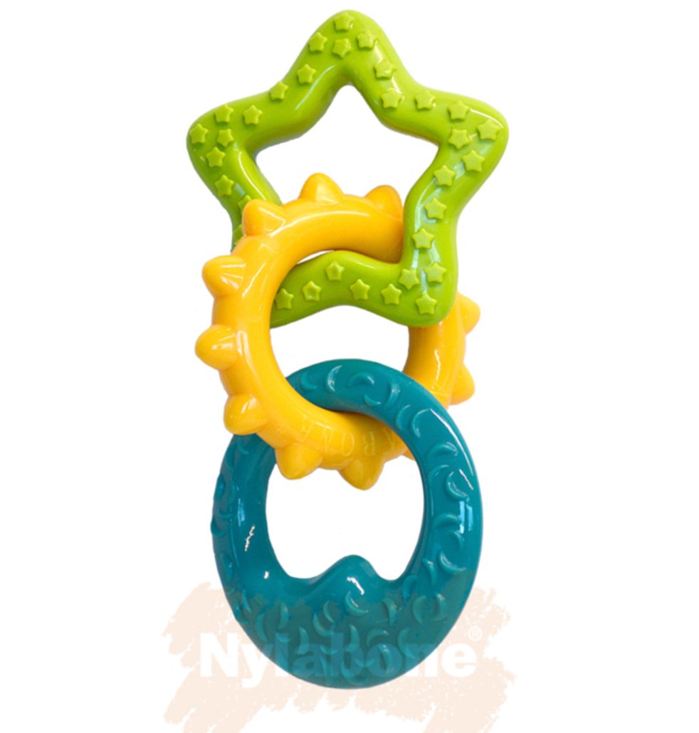 Puppy enrichment chew toy that supports dental health