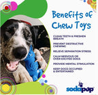 SodaPup Tough Bunny Chew and Enrichment Toy - Dogs Go Shop Natural Dog Chew - Grain & Gluten Free