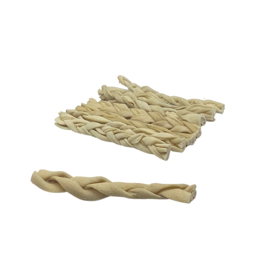Braided Lamb Skin Plaits - Dogs Go Shop Natural Dog Chew - Grain & Gluten Free