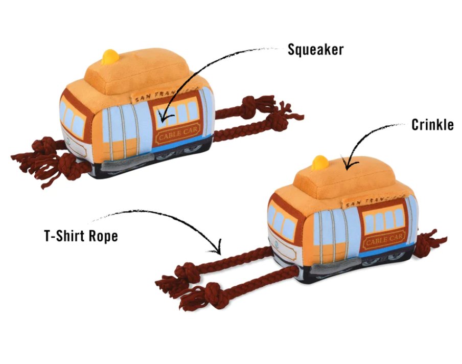 Canine Commute San Pup-cisco Cable Car - Chewbox Natural Dog Chew - Grain & Gluten Free