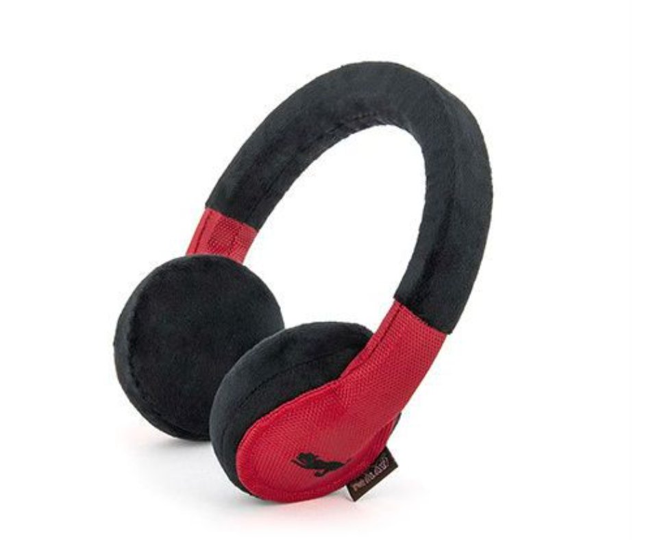 Headphones Plush Dog Toy - Chewbox Natural Dog Chew - Grain & Gluten Free