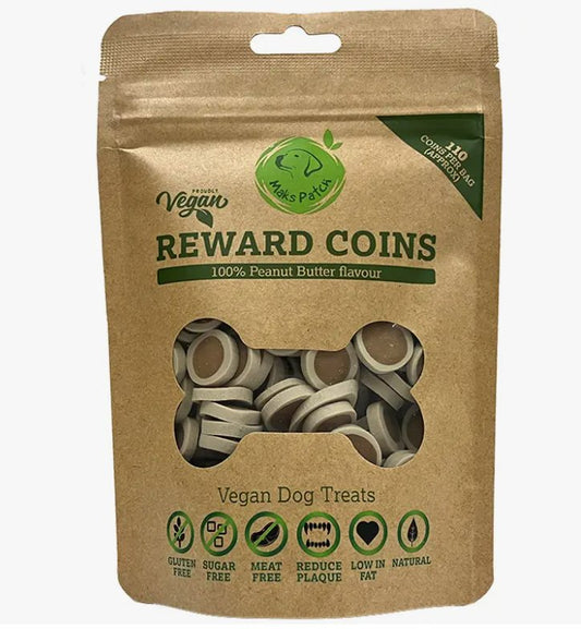 Peanut Butter Reward Coins - Chewbox Natural Dog Chew - Grain & Gluten Free