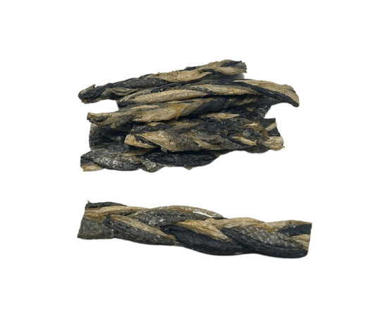 Salmon Skin Plaits - Chewbox Natural Dog Chew - Grain & Gluten Free