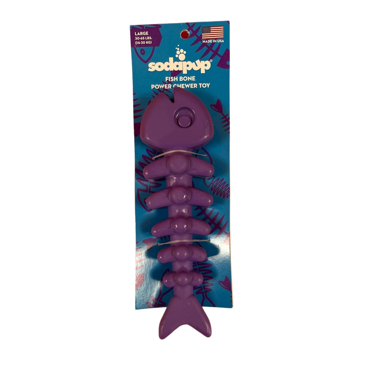 SodaPup Fishbone for Aggressive Chewers - Dogs Go Shop Natural Dog Chew - Grain & Gluten Free