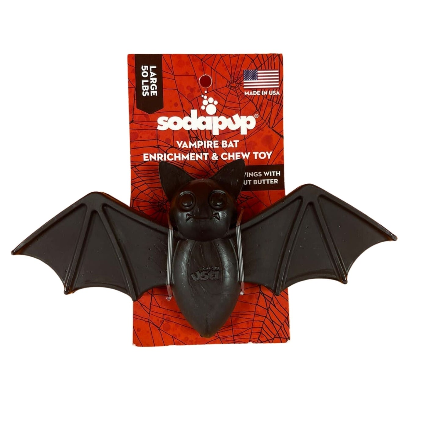 SodaPup Vampire Bat - Nylon Chew for Agressive Chewers - Chewbox Natural Dog Chew - Grain & Gluten Free