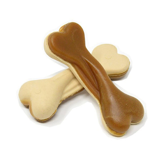 Vegetable Peanut Butter Dual Bones - Chewbox Natural Dog Chew - Grain & Gluten Free