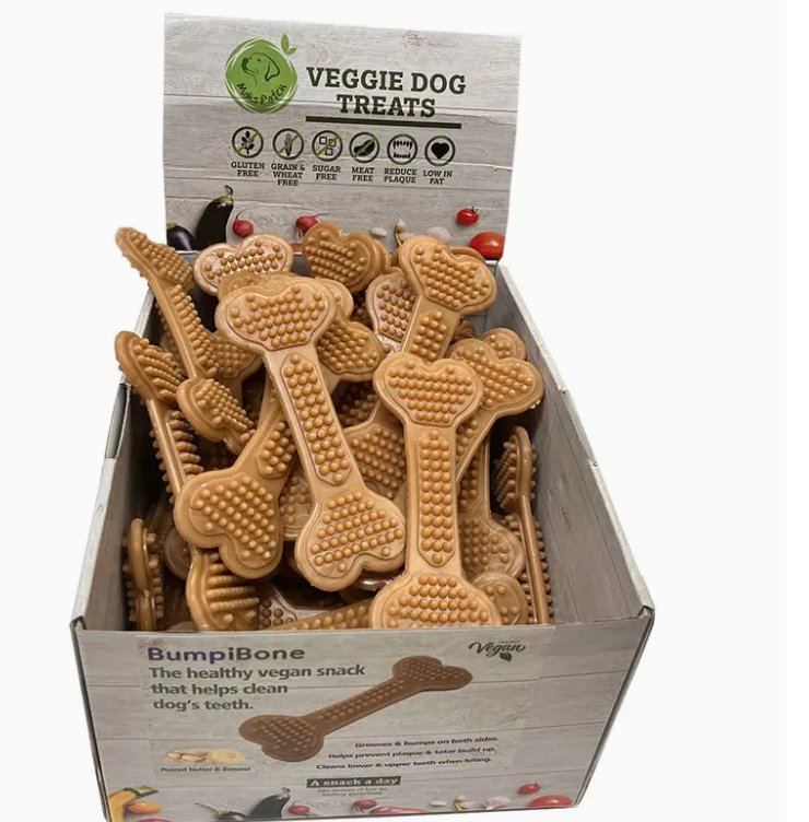 Vegetarian BumpiBones - Spinach & Apple, Peanut Butter & Banana or Sweet Potato and Blueberry - Dogs Go Shop Natural Dog Chew - Grain & Gluten Free