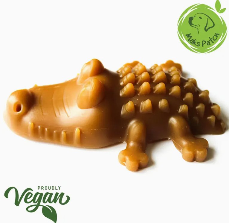 Vegetarian Peanut Butter Crocodile - Chewbox Natural Dog Chew - Grain & Gluten Free